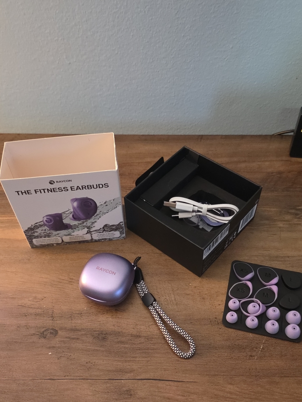 Raycon Purple Wireless Earbuds & Charging Case